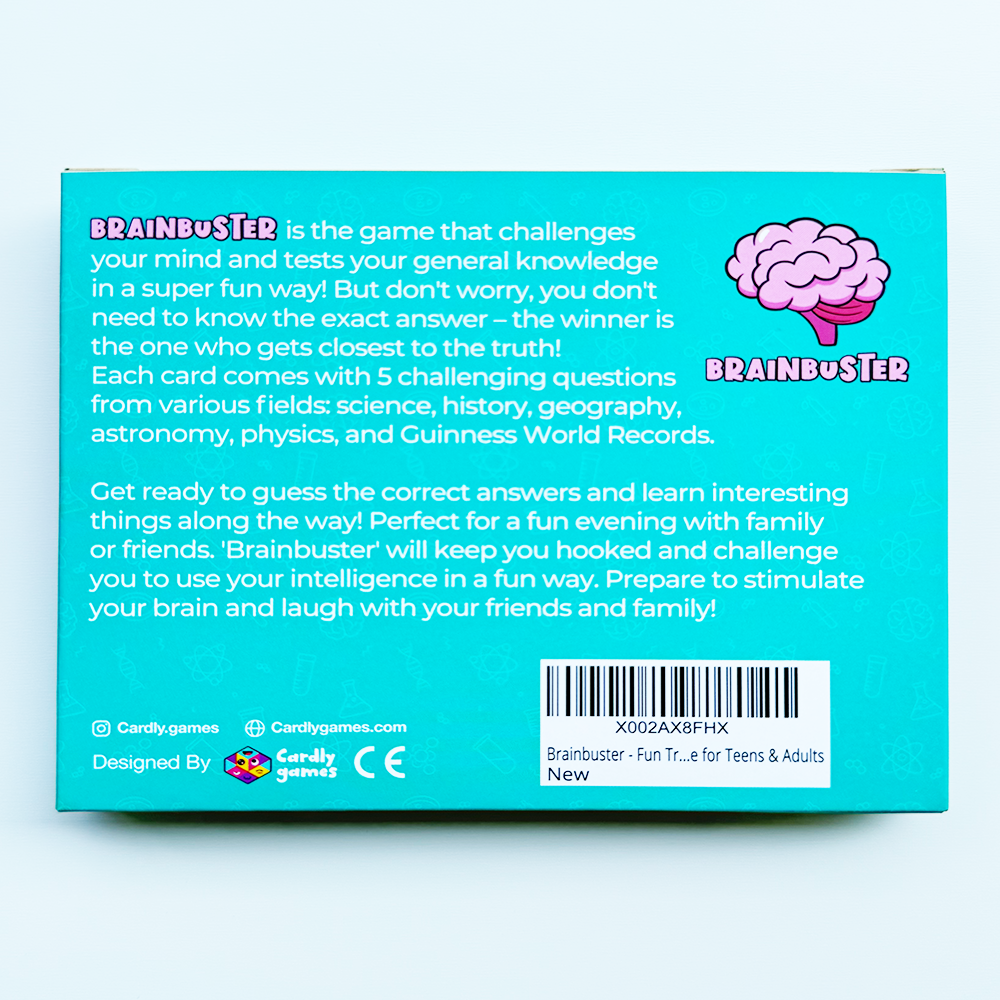 Brainbuster - Fun Trivia Card Game for Families & Friends