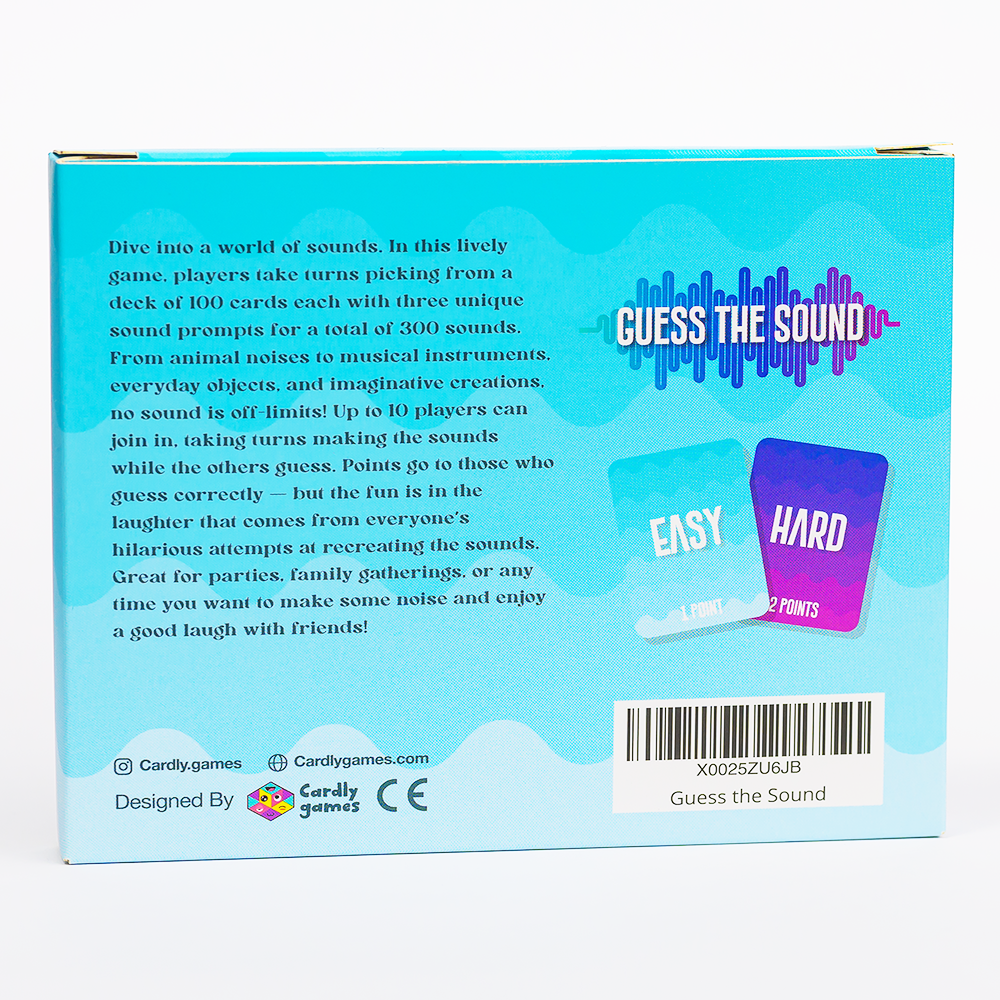 Guess the Sound - Hilarious Noise Effects Party Game | Fun for Family & Friends | 2-10 Players, Ages 10+ | Perfect for Kids, Teens, and Adults
