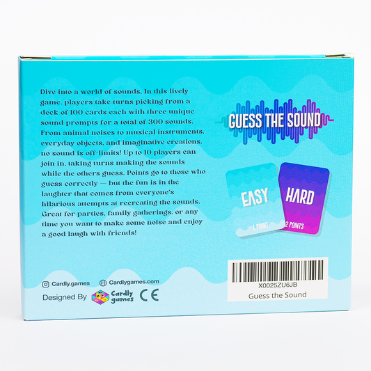 Guess the Sound - Hilarious Noise Effects Party Game | Fun for Family & Friends | 2-10 Players, Ages 10+ | Perfect for Kids, Teens, and Adults