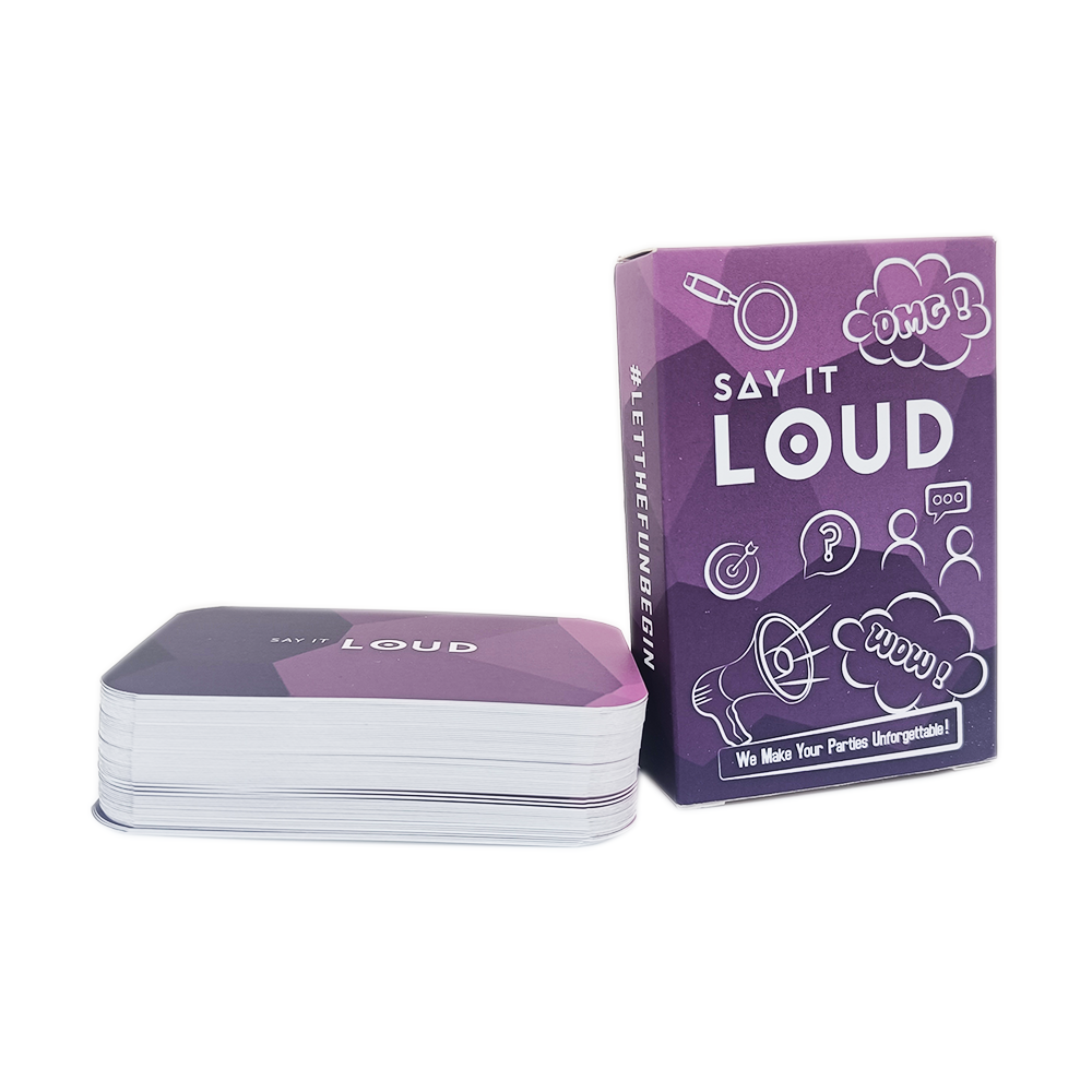 Say it Loud - 3-10 Players Share Your Funny Life Story; Adult Card Game Gift For Birthday or Dinner Party Quiz Game; Great Fun