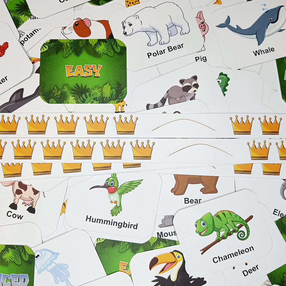 Who Am I? Funny Guessing Game for Kids and Families, Animal Edition, Birthday, Travel Game, For Boys and Girls