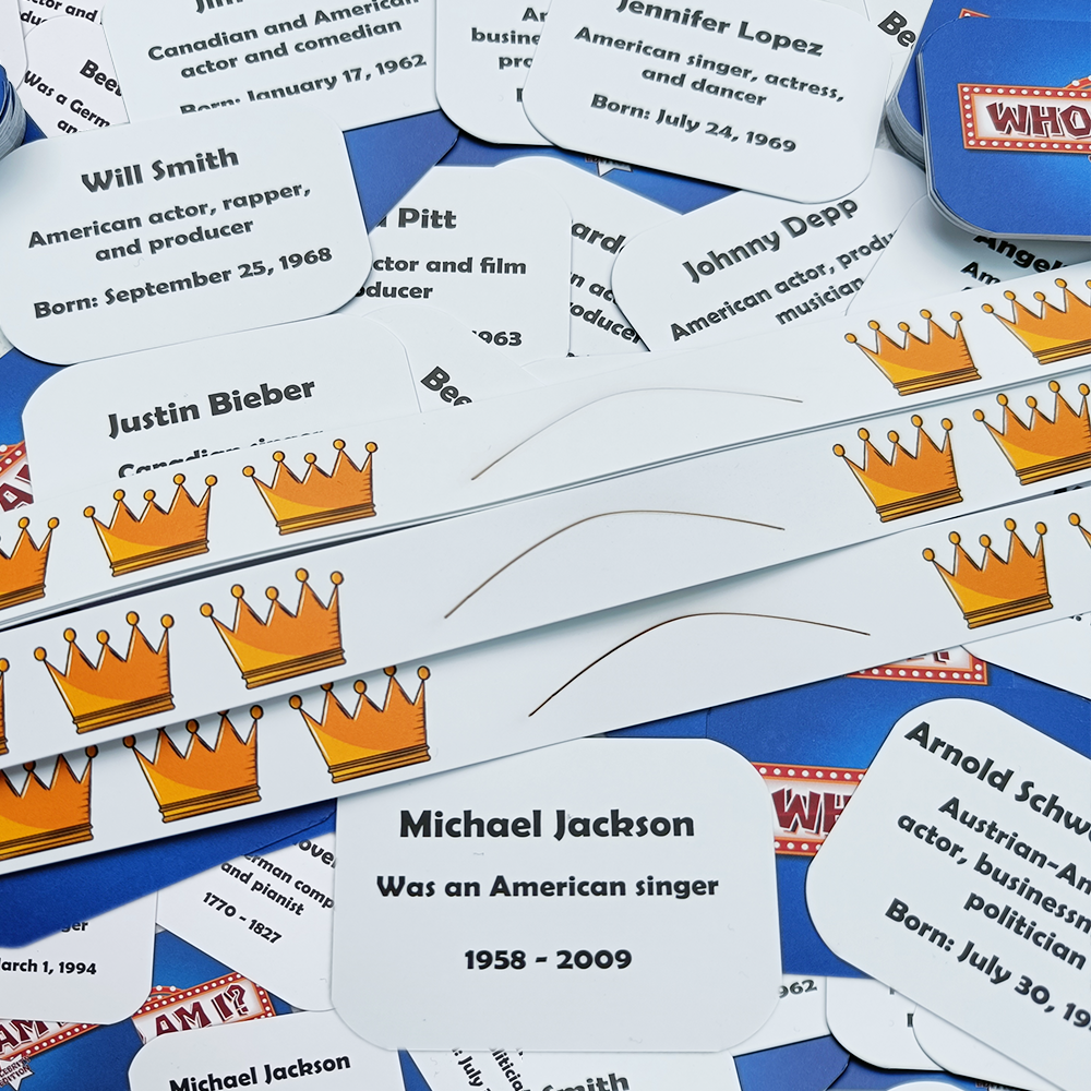 Who Am I? 2-6 Players Family Funny Board Game For Friends And Kids l Fun For Adults Party Games l Birthday, Travel Games, Gift
