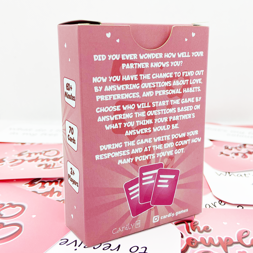 Romantic Fun Couples Quiz Game Conversation Starters for Great Relationships Intimacy Deck Couples Date Gift