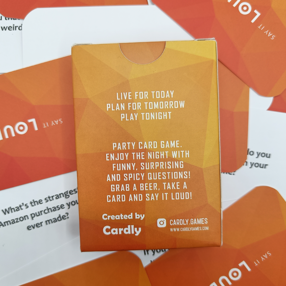 Expansion Pack Say it Loud - 3-10 Players Share Your Funny Life Story; Adult Card Game Gift For Birthday or Dinner Party Quiz Game; Great Fun