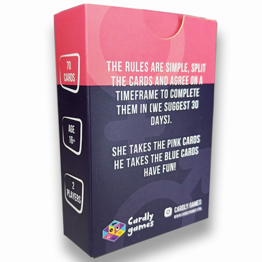 Challange Me - Dare Fun Couples 30 Days Game I Hilarious Card Game for Great Relationships I Couples Gift I Cardly