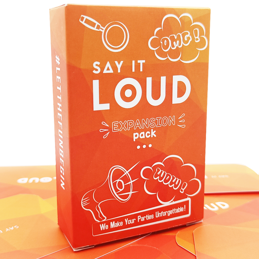 Expansion Pack Say it Loud - 3-10 Players Share Your Funny Life Story; Adult Card Game Gift For Birthday or Dinner Party Quiz Game; Great Fun