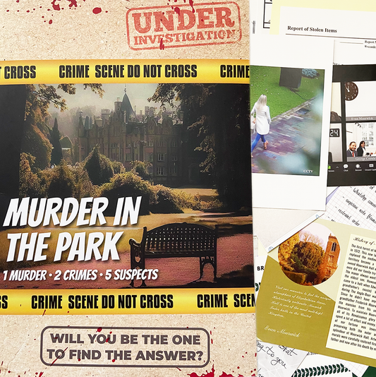 Unsolved Murder Mystery Game ”Murder in the Park”