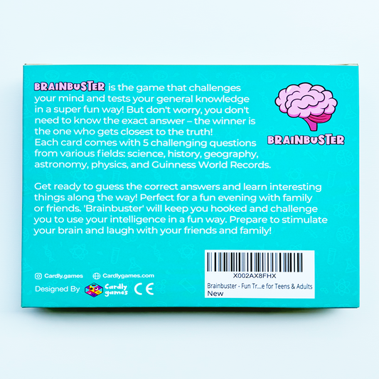 Brainbuster - Fun Trivia Card Game for Families & Friends
